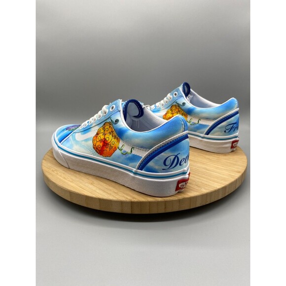 Vans One Piece Devil Fruit Skate Sneaker Old Skool Shoes Blue Mens 7.5 Womens 9 - Picture 7 of 16